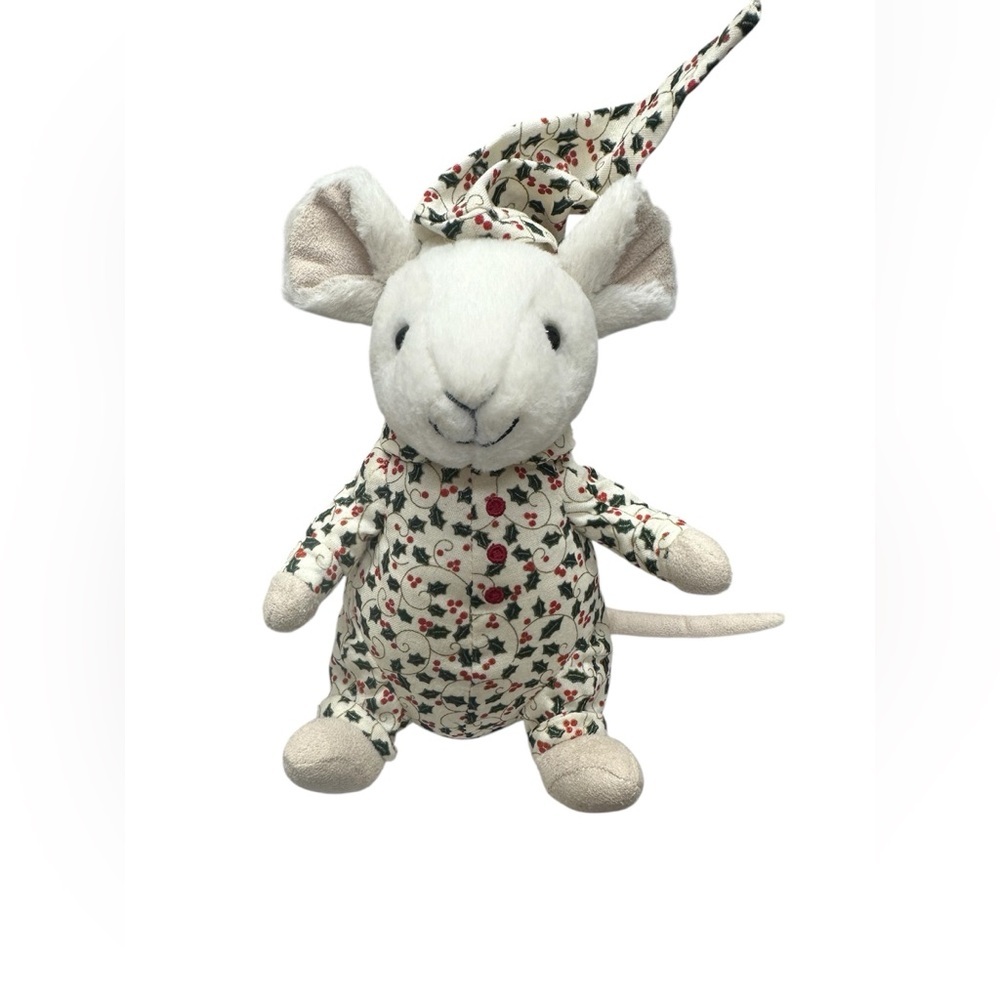 Jellycat London Bedtime Merry Mouse Holly Berry Christmas Pajamas Plush